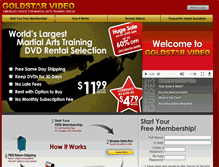 Tablet Screenshot of goldstarvideo.com